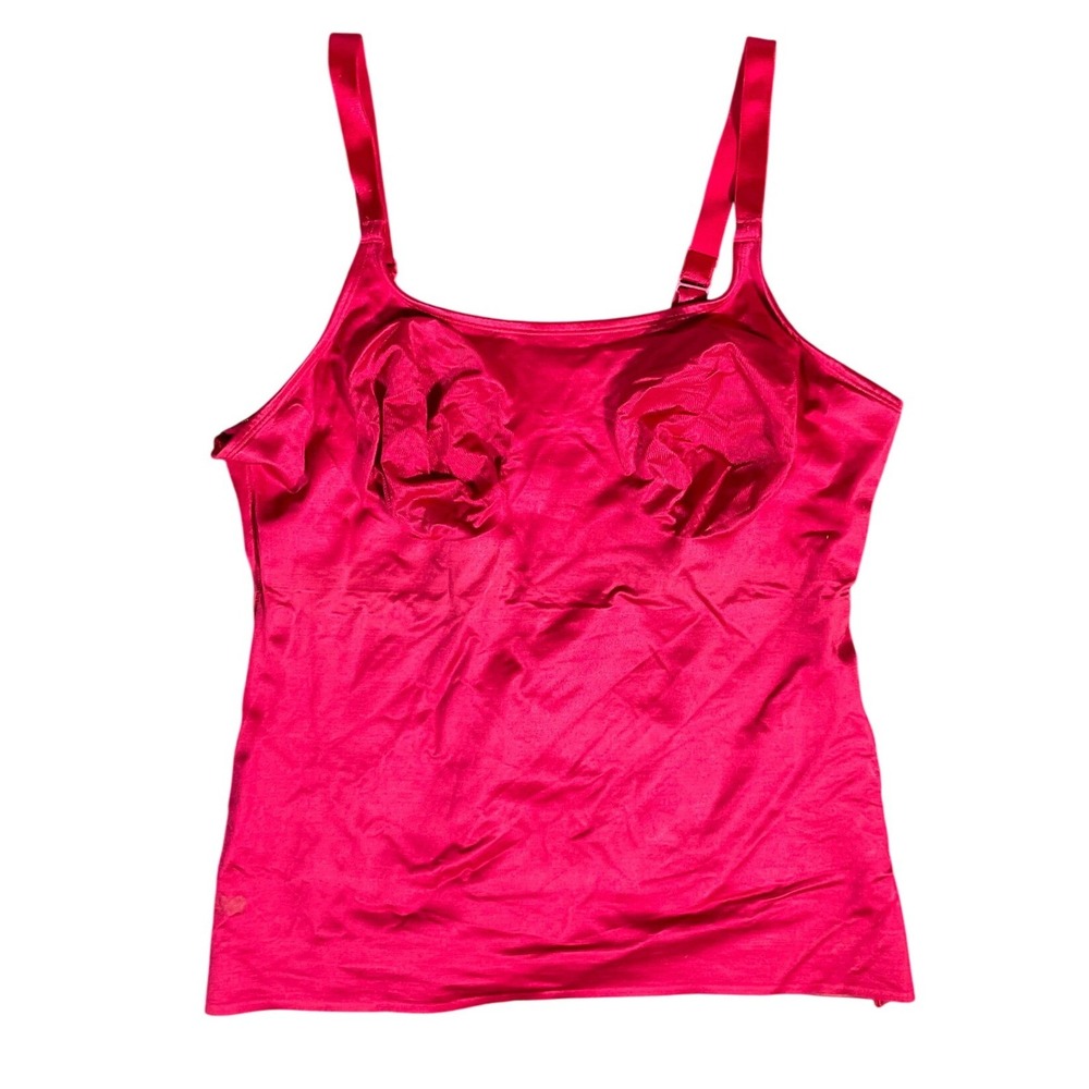 Ruby Ribbon Shapewear Cami Womens 44 Pink Lace Lift Luxe Full Support 3680 - Picture 2 of 5